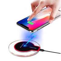 2020 Wireless Charger Top-Ranking Products 5W With Led Light Universal Portable Fast Qi Wireless Phone Charger Dropshipping